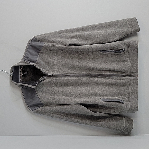 Men's Gray Calvin Klein Sweat Jacket 4 pockets SIze Medium - Picture 7 of 8